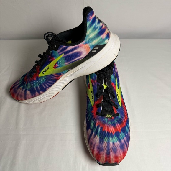 Brooks Launch 8 Men's Size 12D Tie Dye Running Shoe Multicolor 1103581D011 - Picture 2 of 10